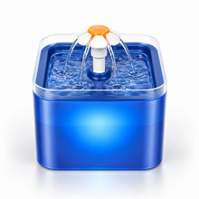Fontaine à eau 2 L avec LED et alimentation USB pour chat et chien