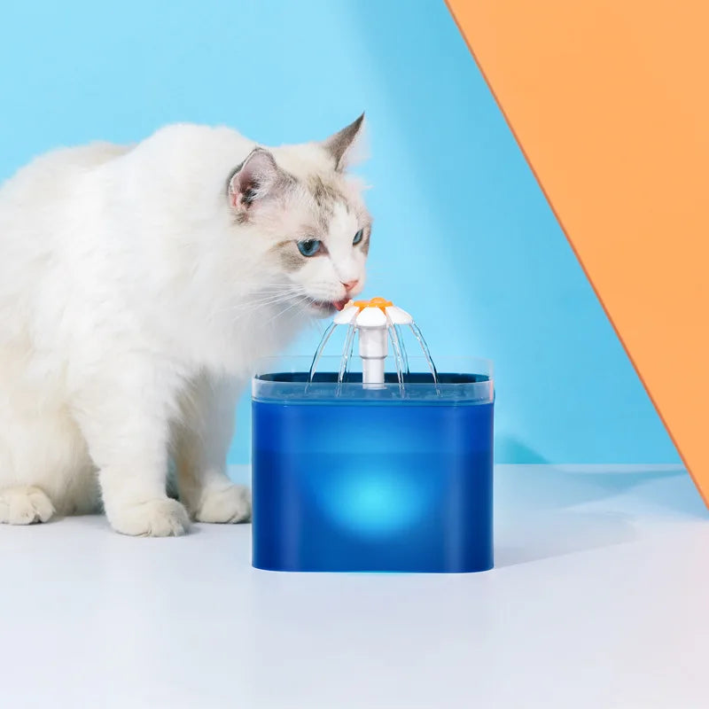 Fontaine à eau USB 2 L pour chat et chien