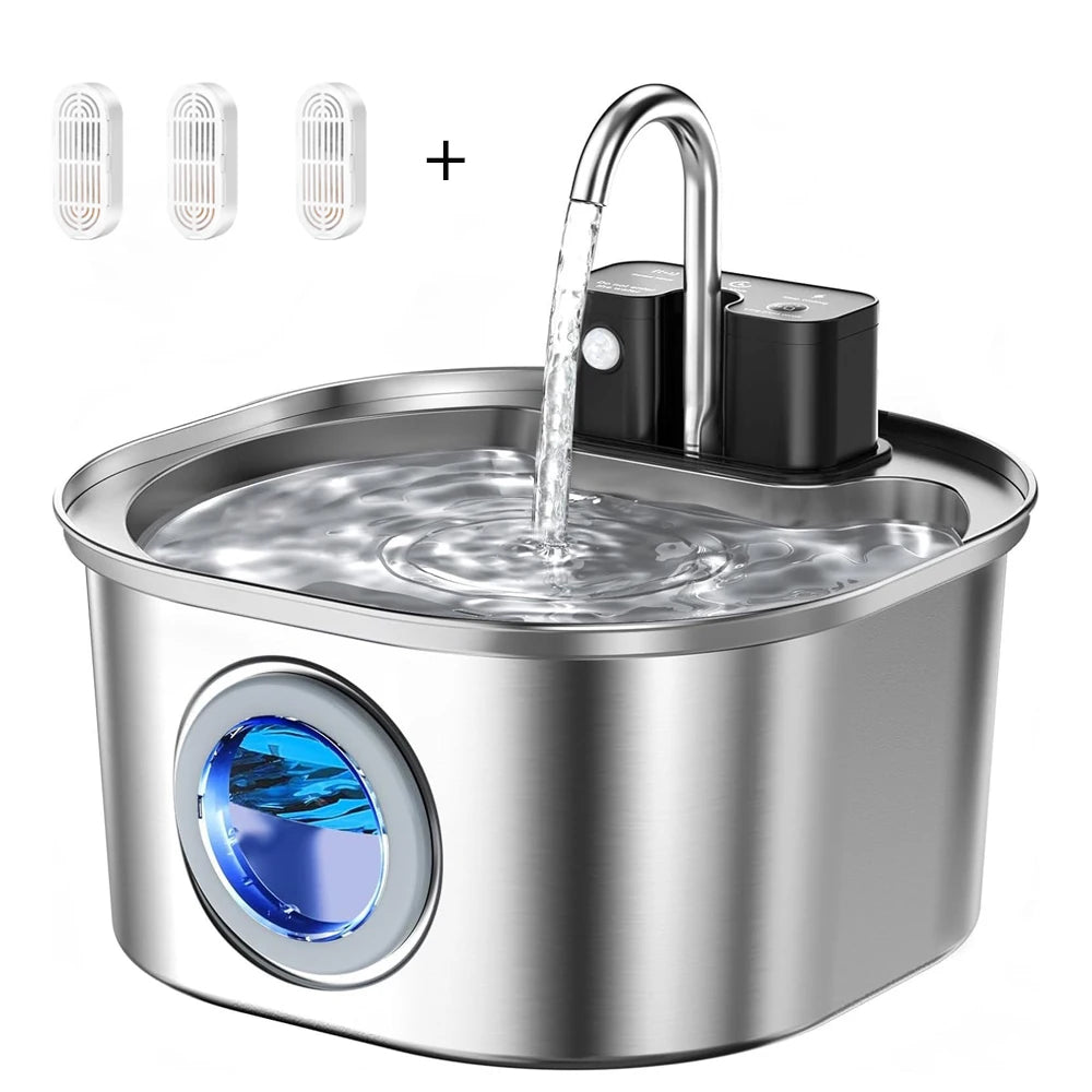 Fontaine à eau sans fil 3,2 L avec système de filtration