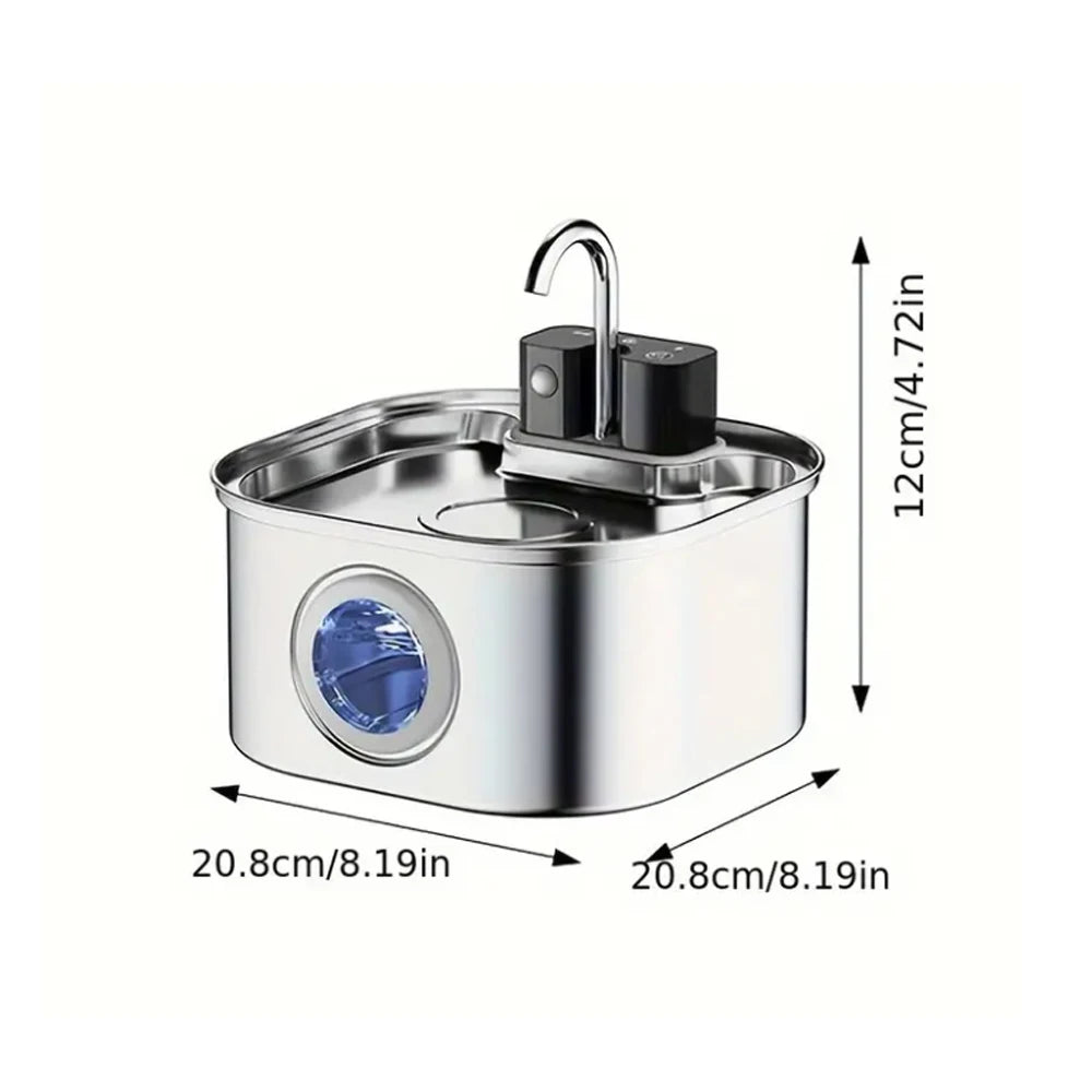 Fontaine à eau rechargeable en acier inoxydable 304 – capacité 3,2 L