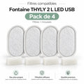 Filtres compatibles pour fontaine 2 L LED USB – pack de 4