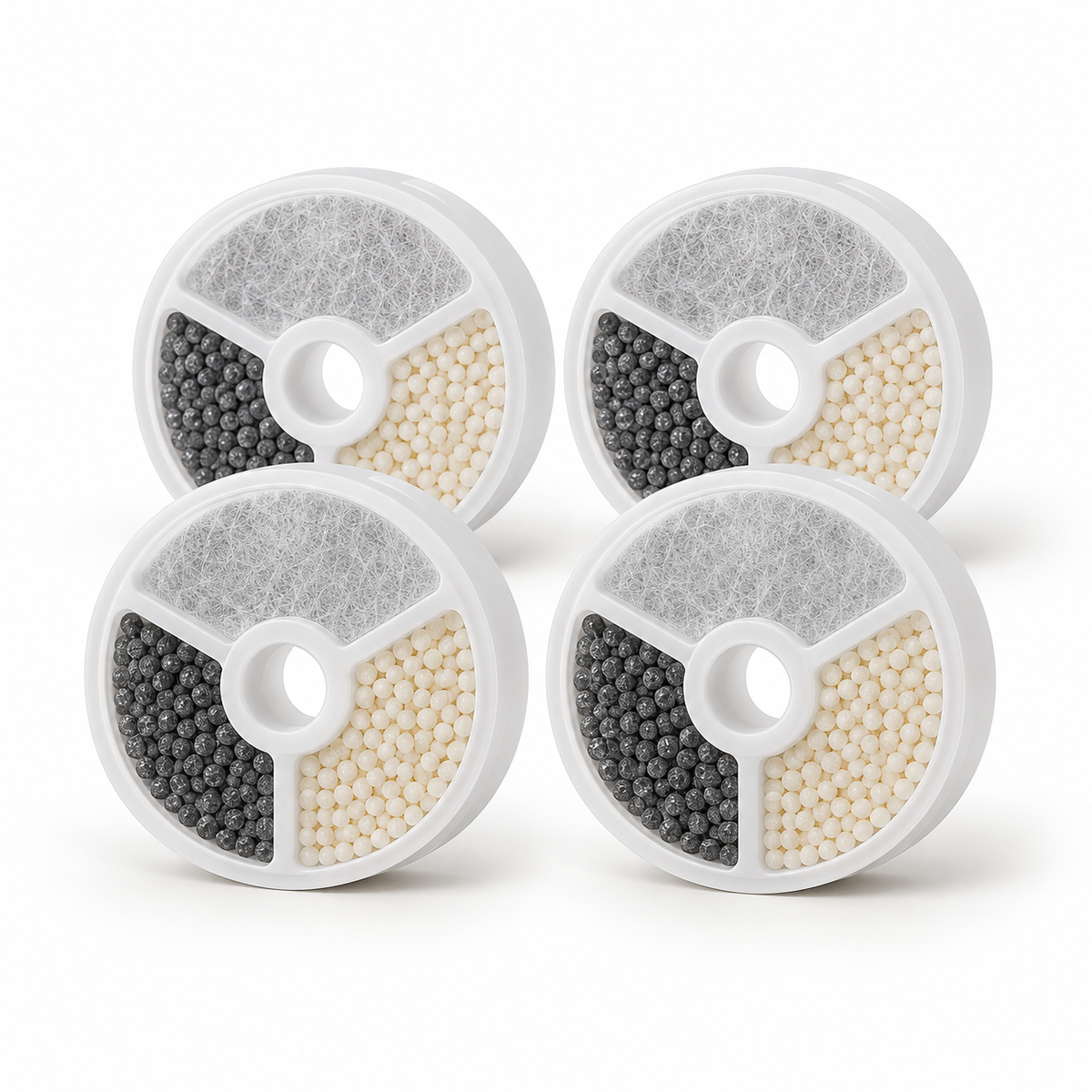 Pack de 4 filtres compatibles avec la fontaine inox 2,2 L