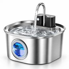 Fontaine à eau sans fil en inox 3,2 L pour chat et petit chien